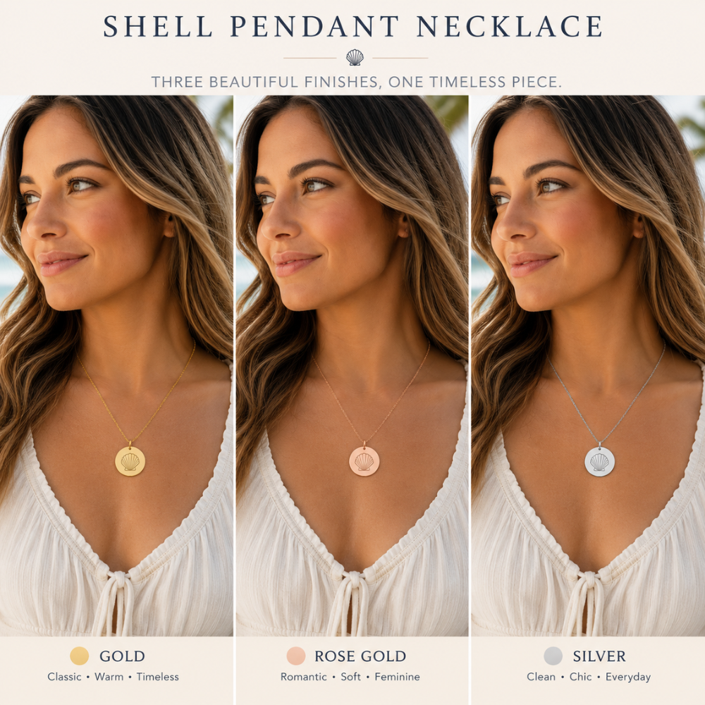 COASTAL SCALLOP NECKLACE