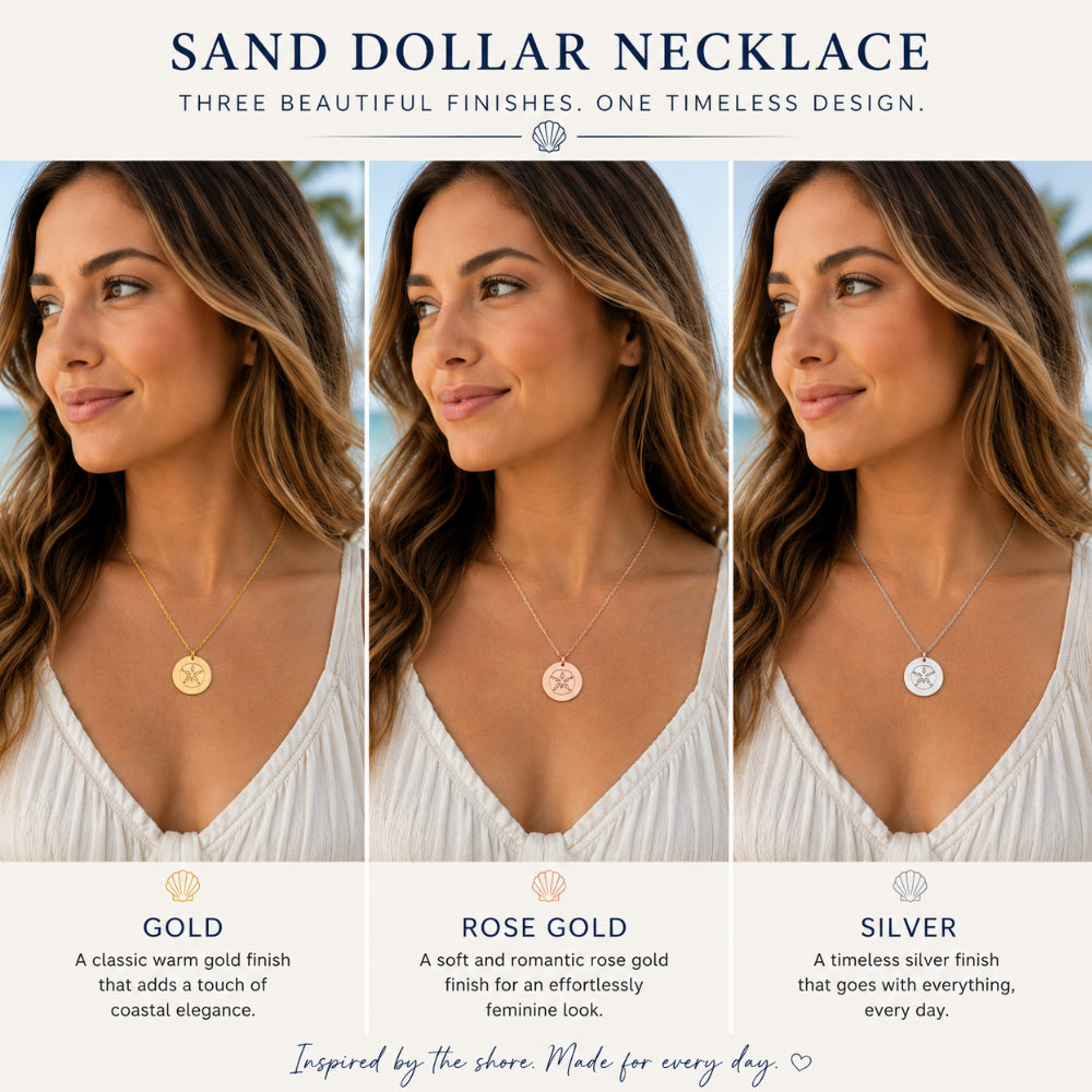 COASTAL SAND DOLLAR NECKLACE