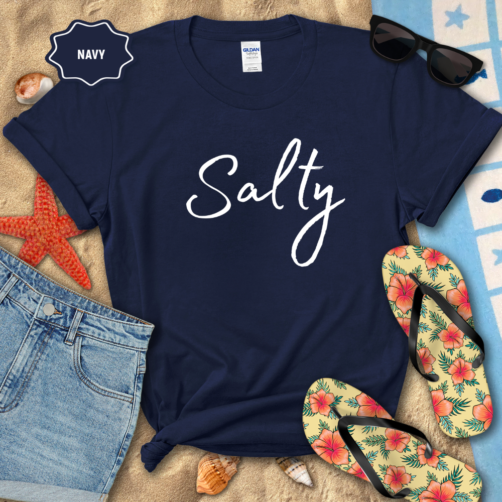 SALTY SCRIPT TEE