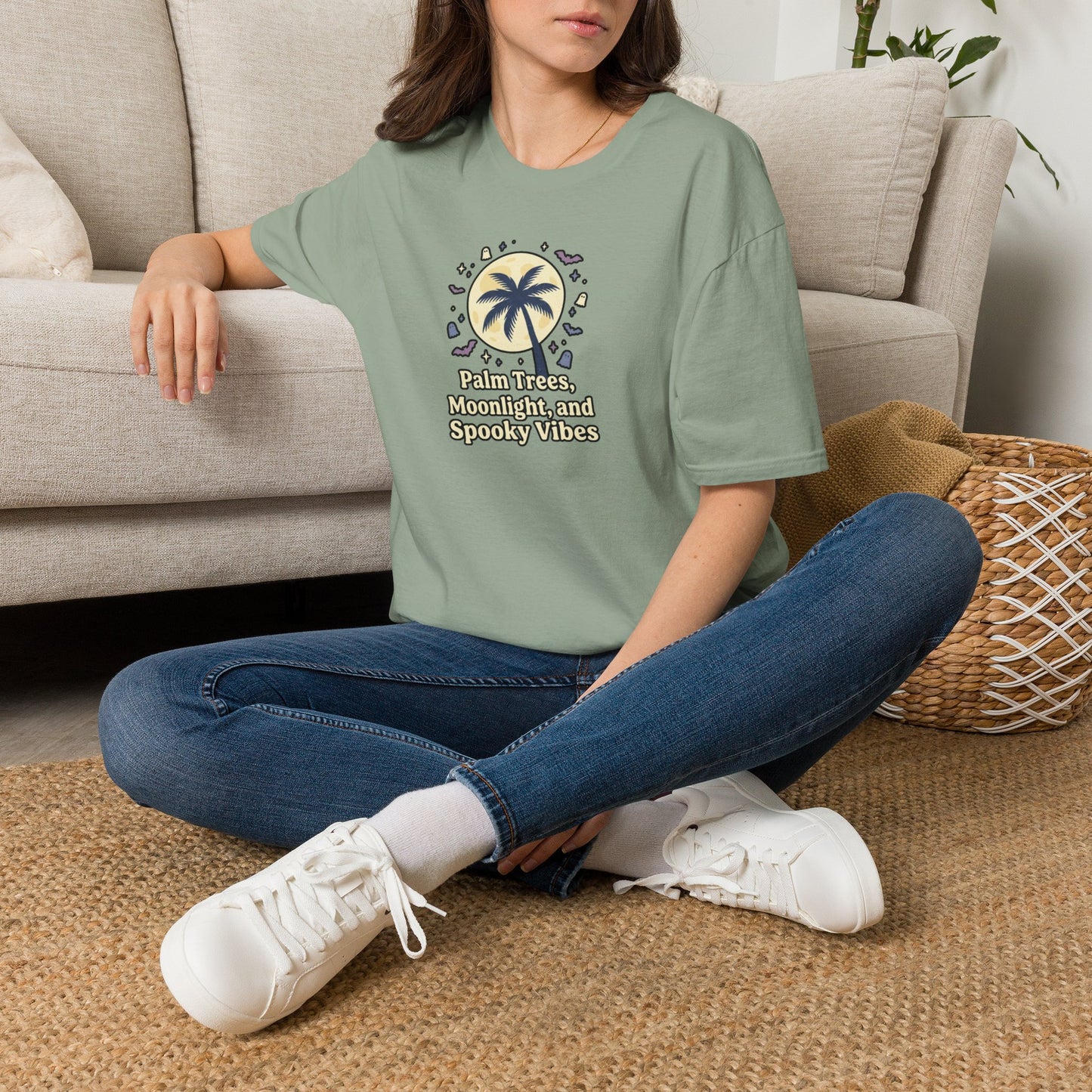 PALM TREES, MOONLIGHT & SPOOKY VIBES TEE