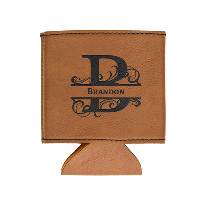 Get trendy with Personalized Leatherette Beverage Holder - Custom Monogram & Name - Perfect Groomsmen Gift -  available at Good Gift Company. Grab yours for $8 today!