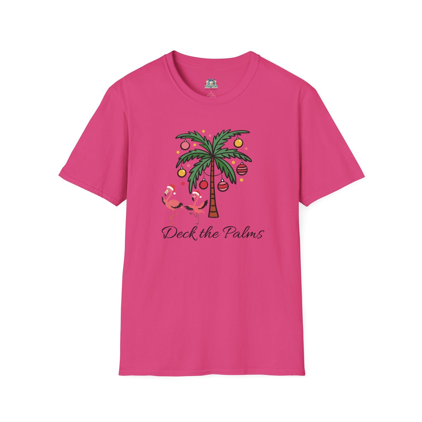 Deck the Palms Coastal Christmas T-Shirt
