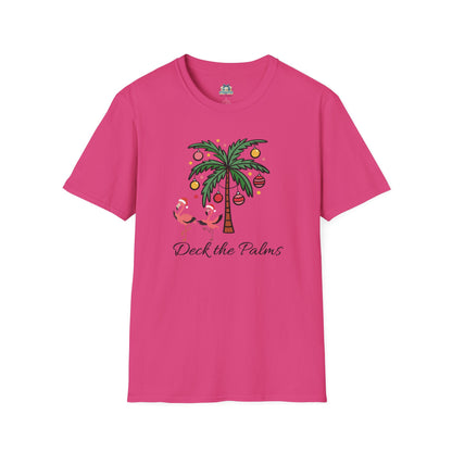 Deck the Palms Coastal Christmas T-Shirt