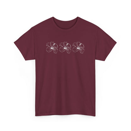 Boho Bloom Unisex Cotton Tee – Beachy Vibe in 16 Color
