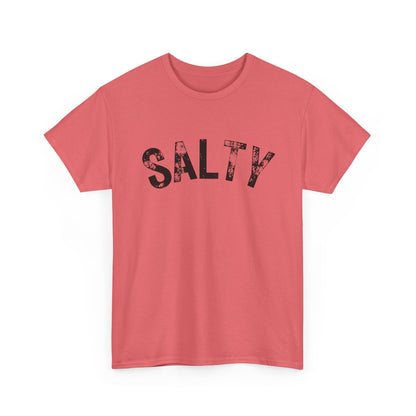 SALTY Distressed Graphic Tee – 15 Colors, Beach Vibes Unisex