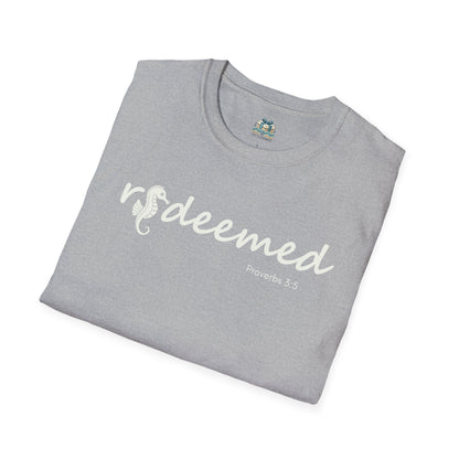 Redeemed Seahorse Christian T-Shirt | Coastal Bible Verse Tee