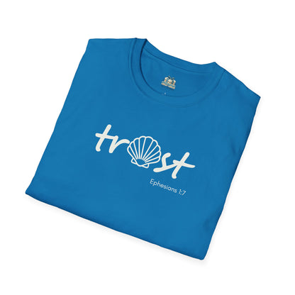 Trust Seashell Christian T-Shirt | Coastal Bible Verse Tee