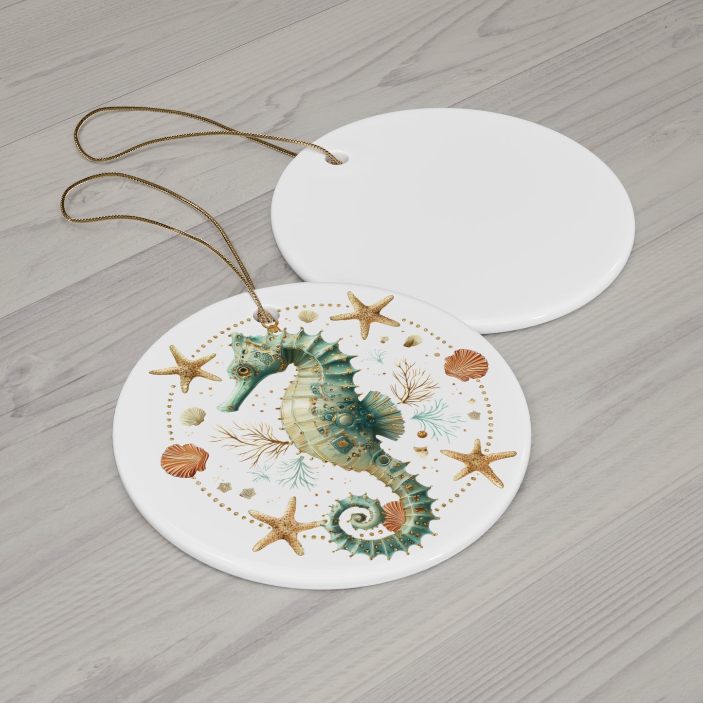 Coastal Seahorse Ornament 2.0