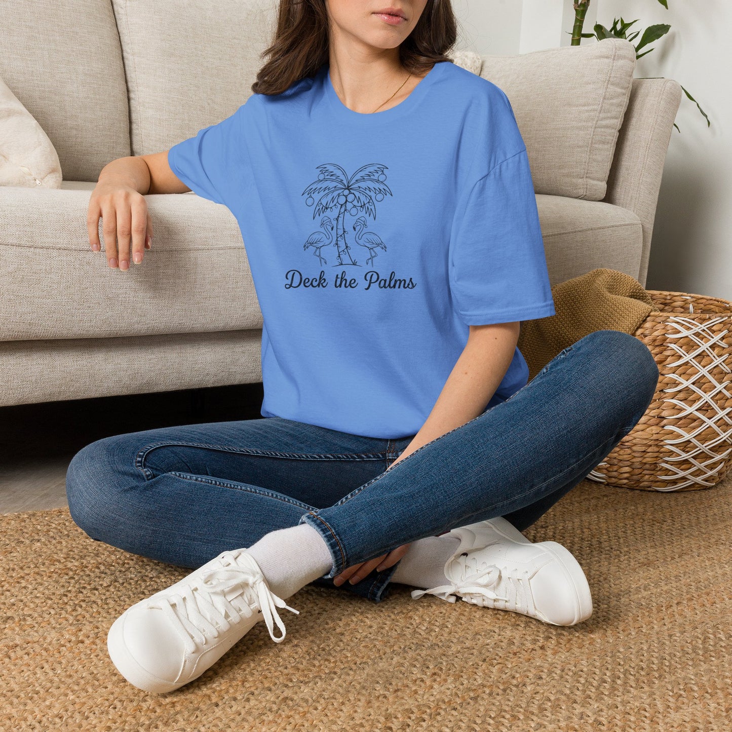 B/W DECK THE PALMS TEE