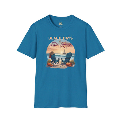 Beach Days Fall Haven Coastal T-Shirt – Autumn Beach Vibes