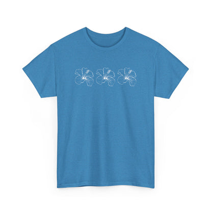 Boho Bloom Unisex Cotton Tee – Beachy Vibe in 16 Color