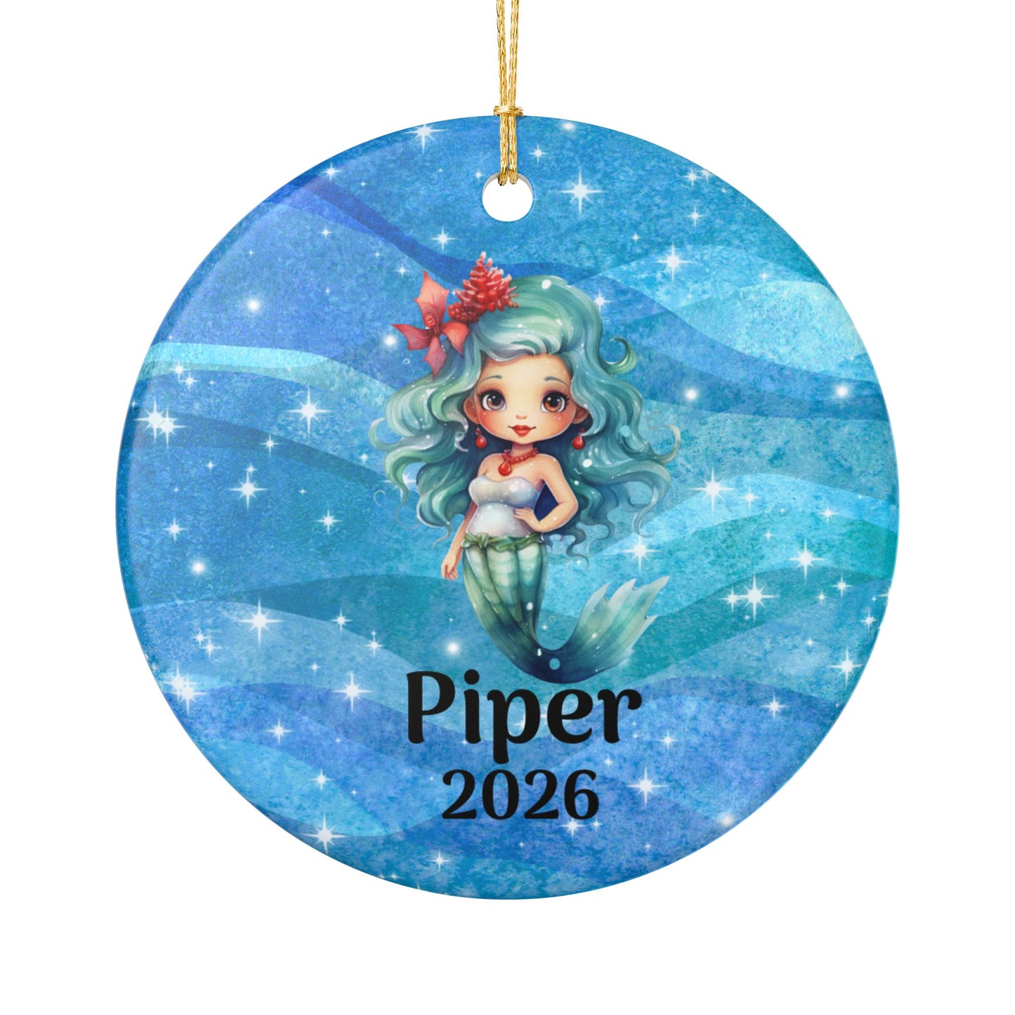 PERSONALIZED MERMAID ORNAMENT