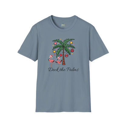 Deck the Palms Coastal Christmas T-Shirt