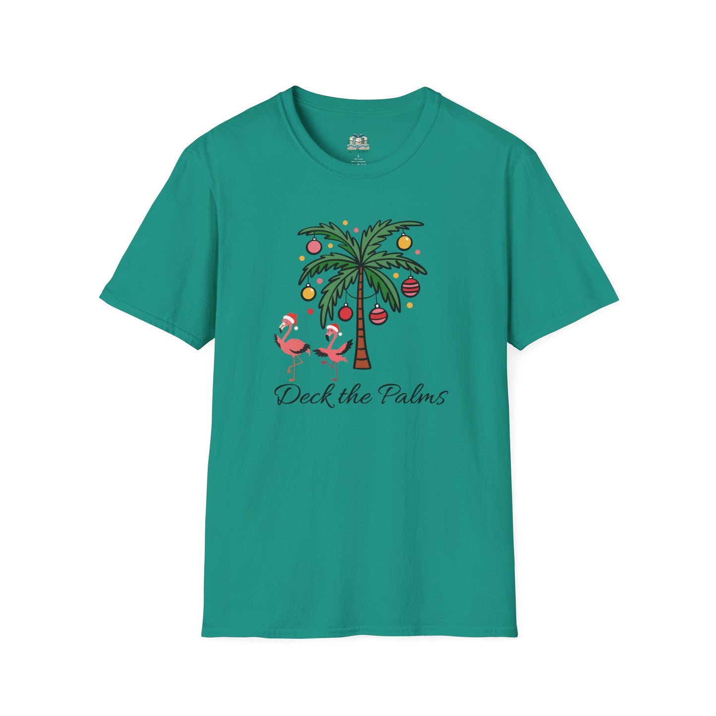Deck the Palms Coastal Christmas T-Shirt