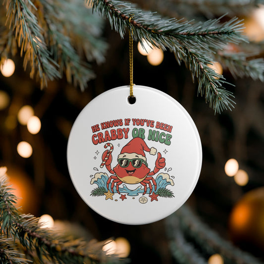 CRABBY OR NICE ORNAMENT