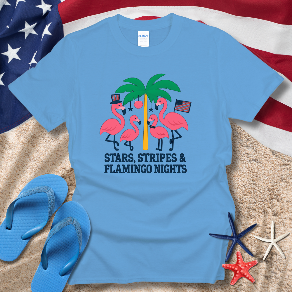 STARS, STRIPES & FLAMINGOS TEE