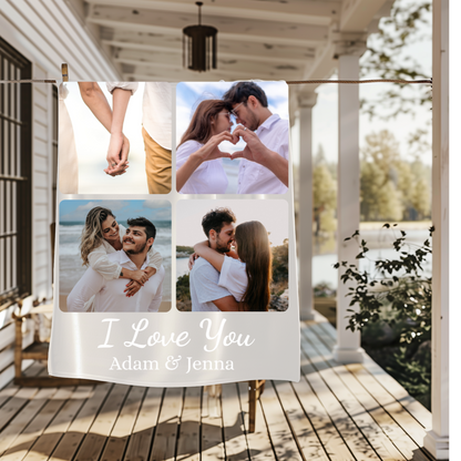 Gift for her| Custom Photo Blanket – Luxurious, Silky, and Cozy