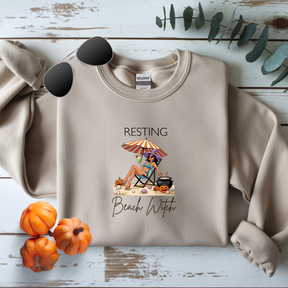 Resting Beach Witch Sweatshirt