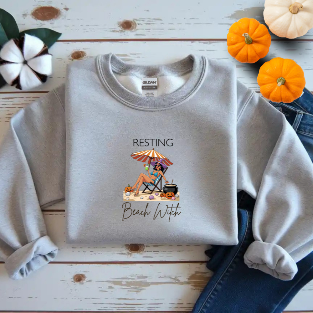 Resting Beach Witch Sweatshirt