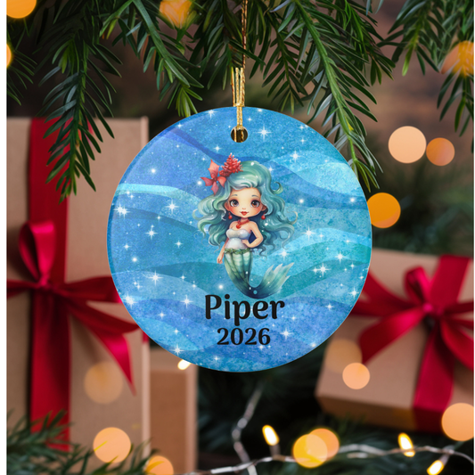 PERSONALIZED MERMAID ORNAMENT
