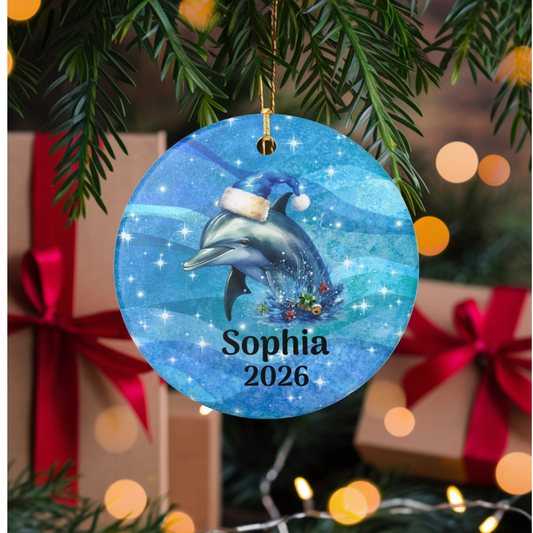 PERSONALIZED DOLPHIN ORNAMENT