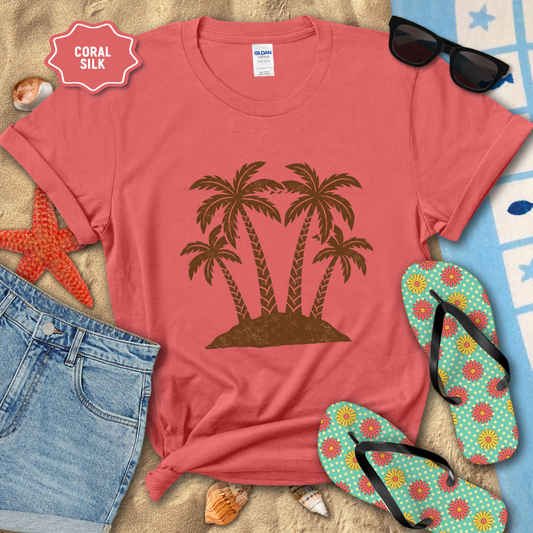 ISLAND PALM TREES TEE