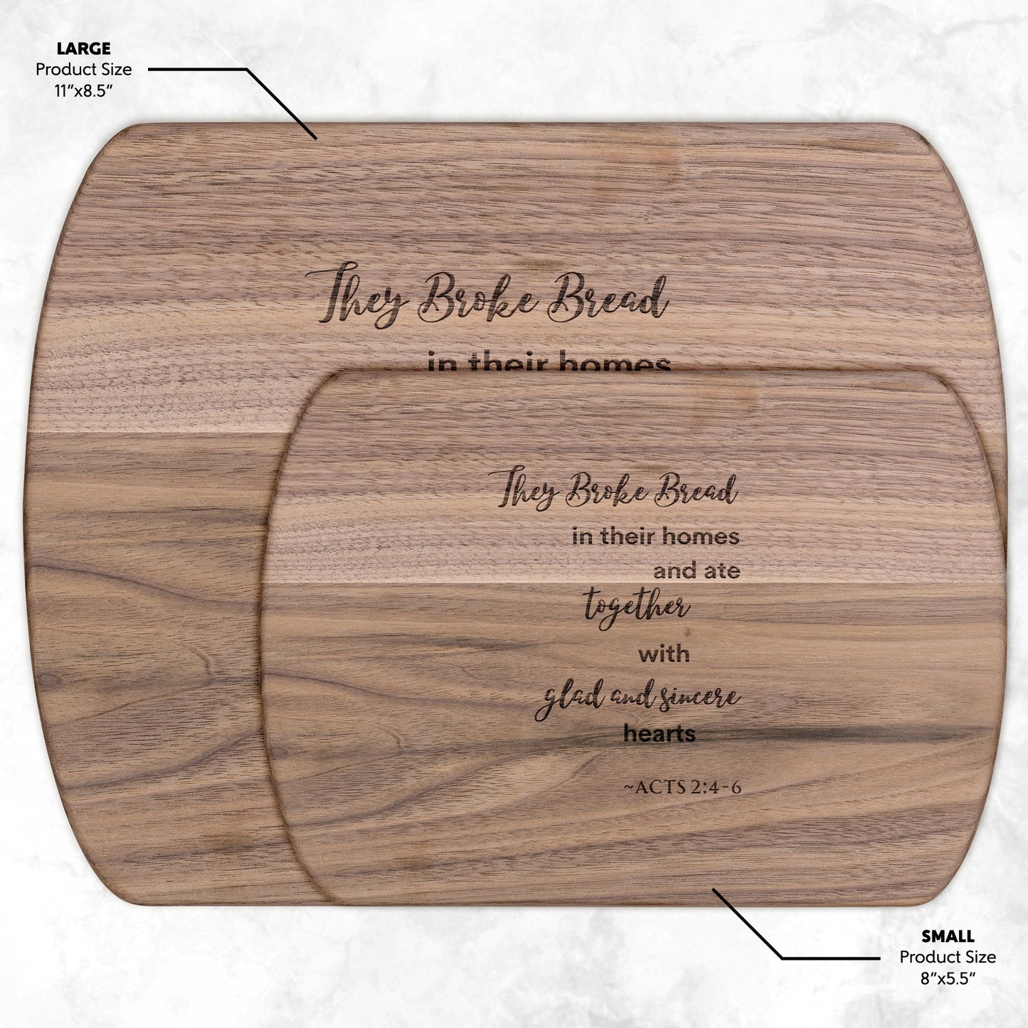 Get trendy with Cutting Bard with Acts 2:46 Scripture - Kitchenware available at Good Gift Company. Grab yours for $19.99 today!