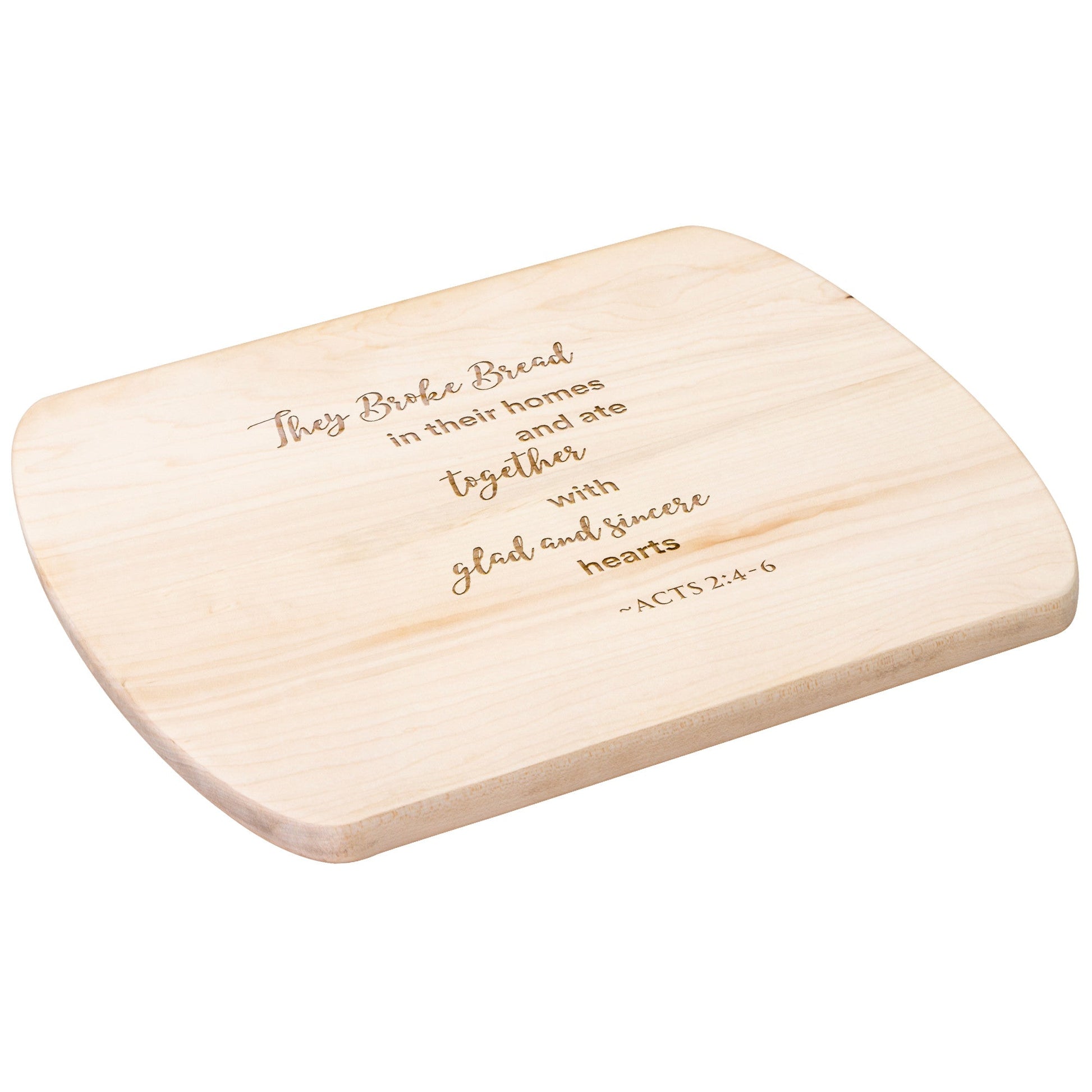 Get trendy with Cutting Bard with Acts 2:46 Scripture - Kitchenware available at Good Gift Company. Grab yours for $19.99 today!