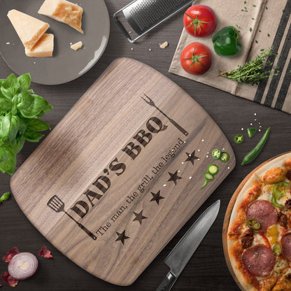 Get trendy with Dad's BBQ Cutting Board - Kitchenware available at Good Gift Company. Walnut variation!