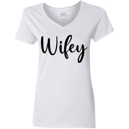 Get trendy with Wifey Wifey T shirt or crew neck sweatshirt - Apparel available at Good Gift Company. Grab yours for $21.59 today!