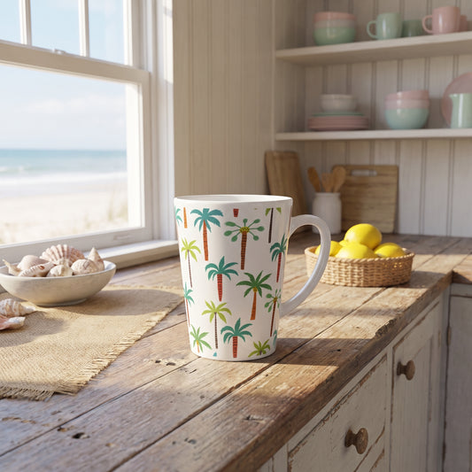 CUTE PALMS LATTE MUG