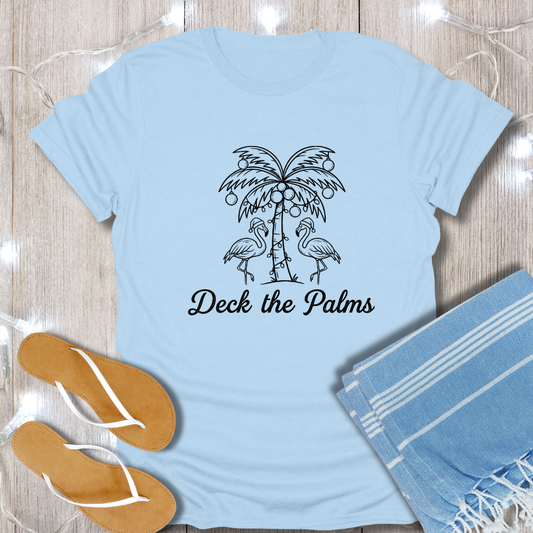 B/W DECK THE PALMS TEE
