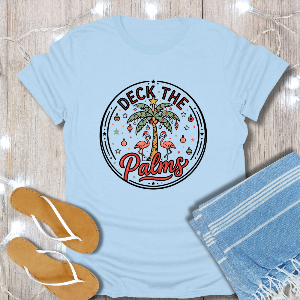 DECK THE PALMS LOGO TEE