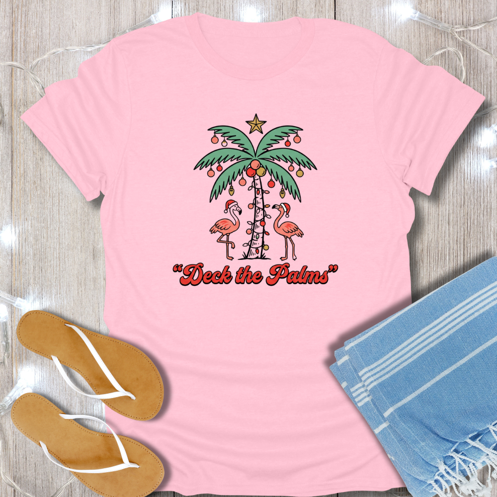 FESTIVE PALMS TEE