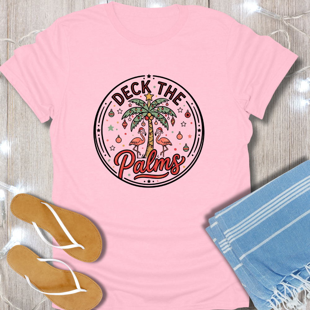 DECK THE PALMS LOGO TEE