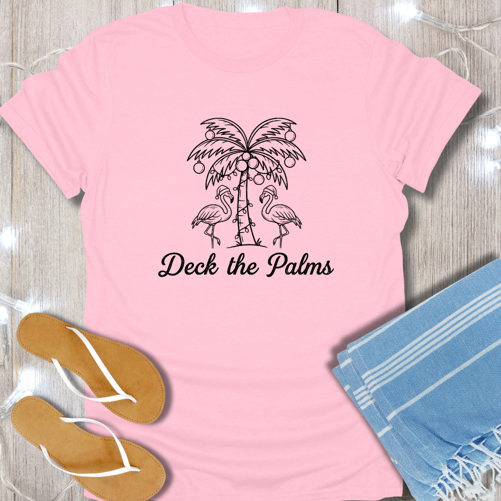 B/W DECK THE PALMS TEE