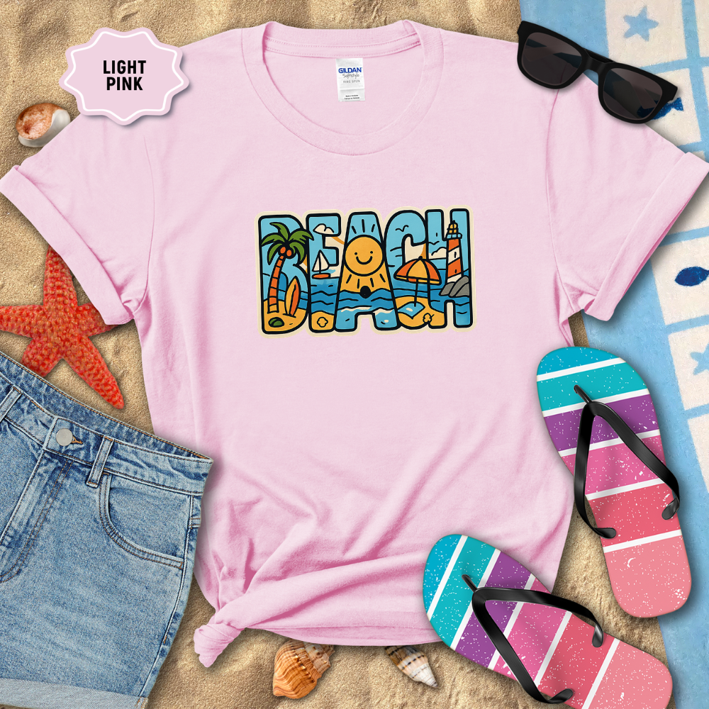 BEACH BLOCK DOODLE TEE