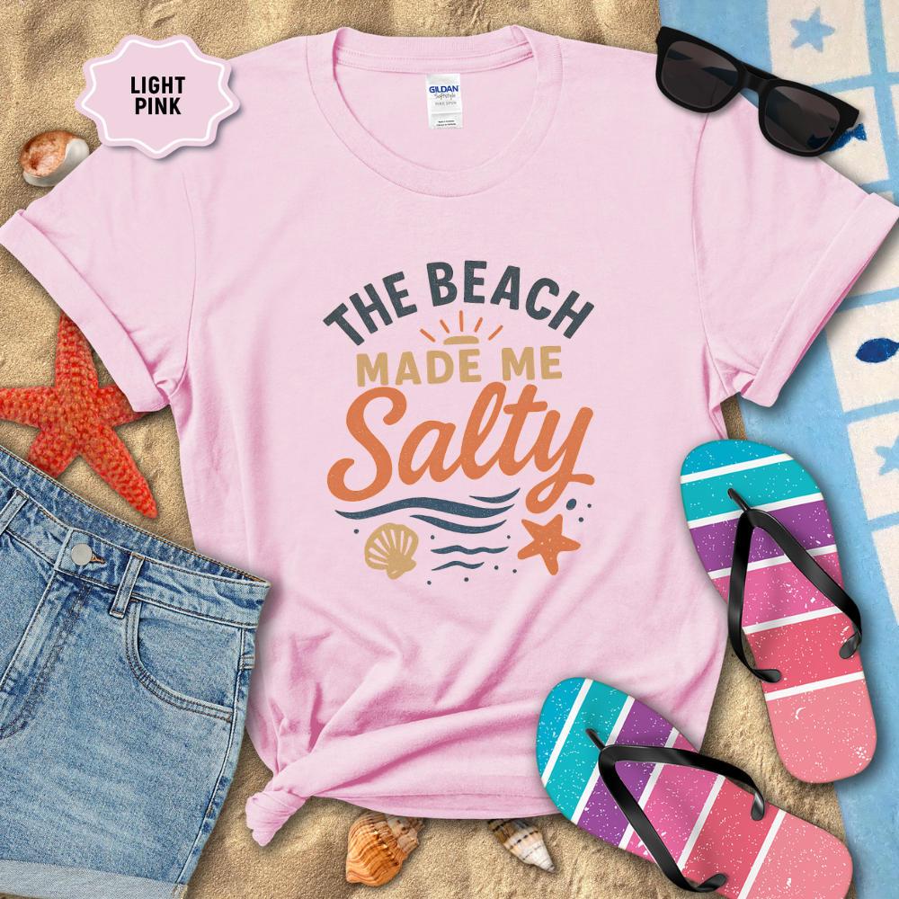 THE BEACH MADE ME SALTY TEE