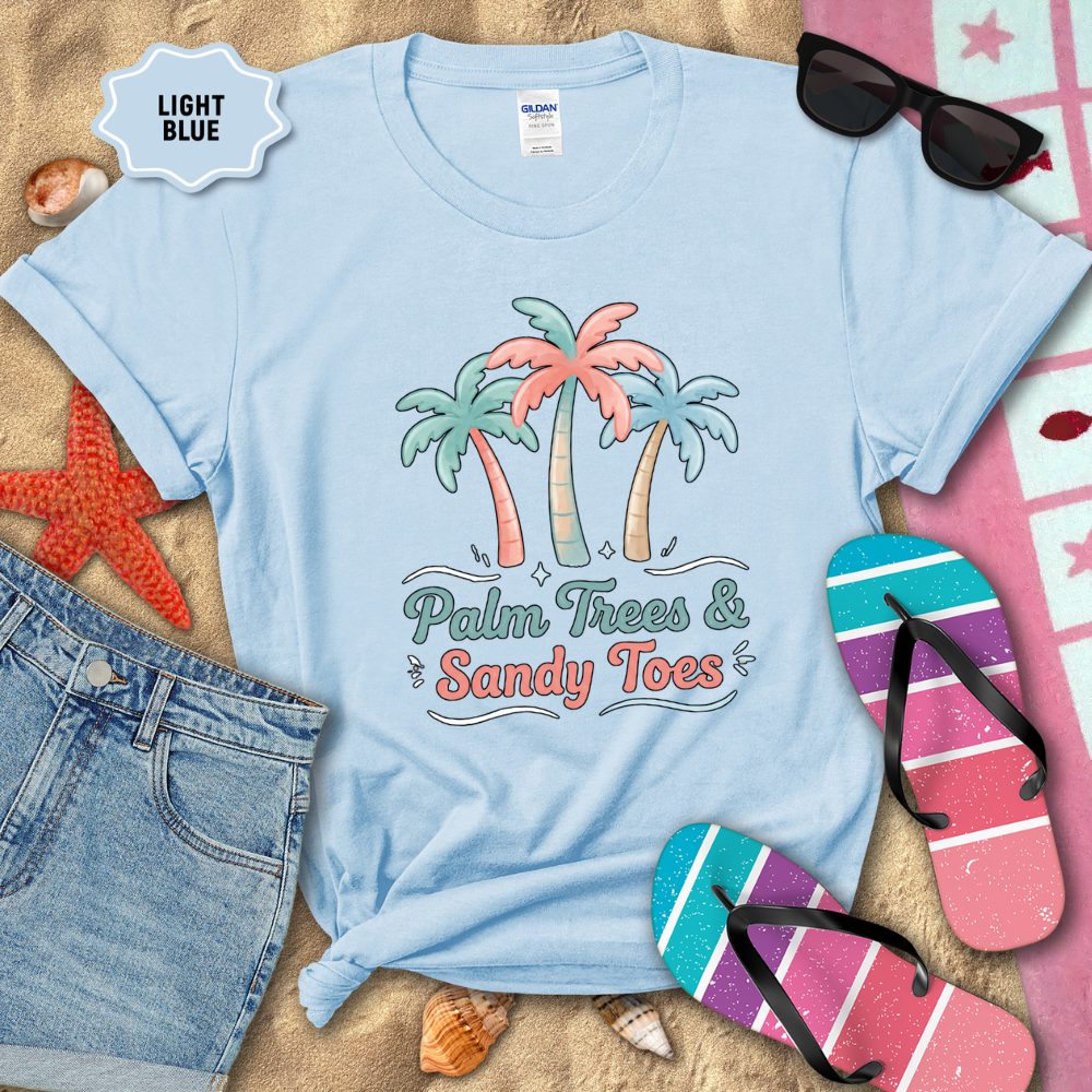 PALM TREES & SANDY TOES TEE