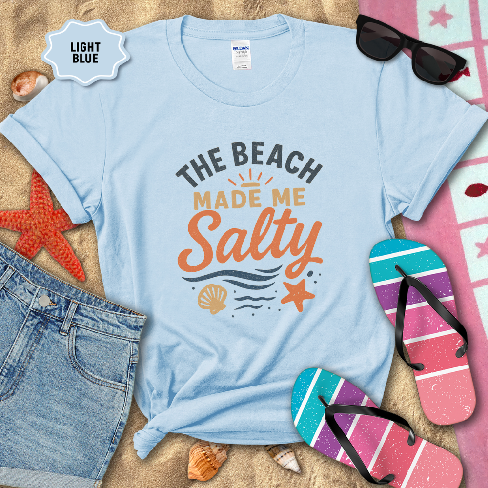 THE BEACH MADE ME SALTY TEE
