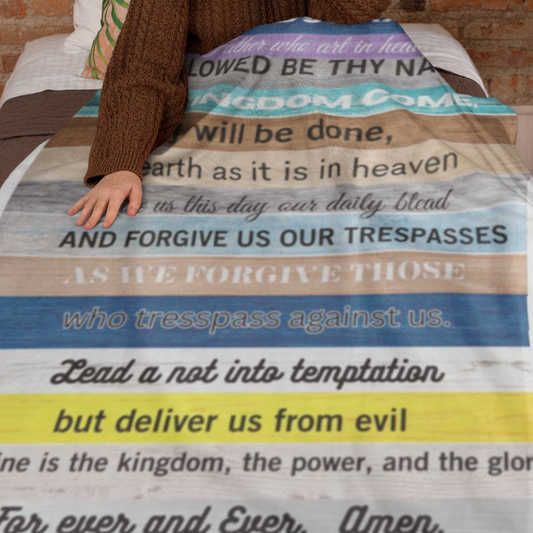 Get trendy with The Lord's Prayer Fleece Blanket 60x80 (Queen) - Blankets available at Good Gift Company. Grab yours for $39.99 today!