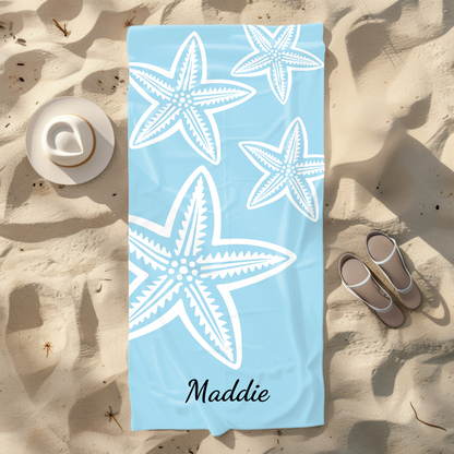  Lightweight and absorbent travel beach towel, perfect for vacations.