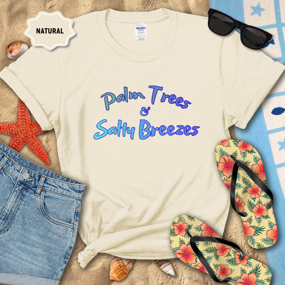 PALM TREES & SALTY BREEZES TEE