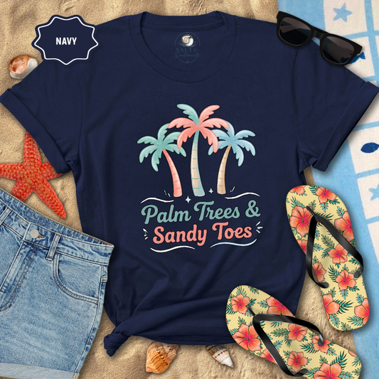 PALM TREES & SANDY TOES TEE