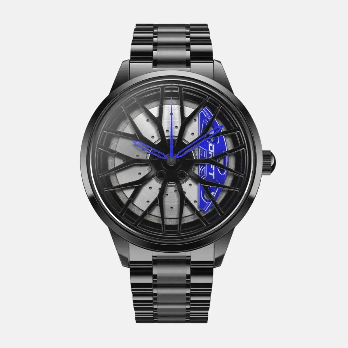 Premium Quartz Automotive Watch with Blue Details and 3ATM Water Resistance