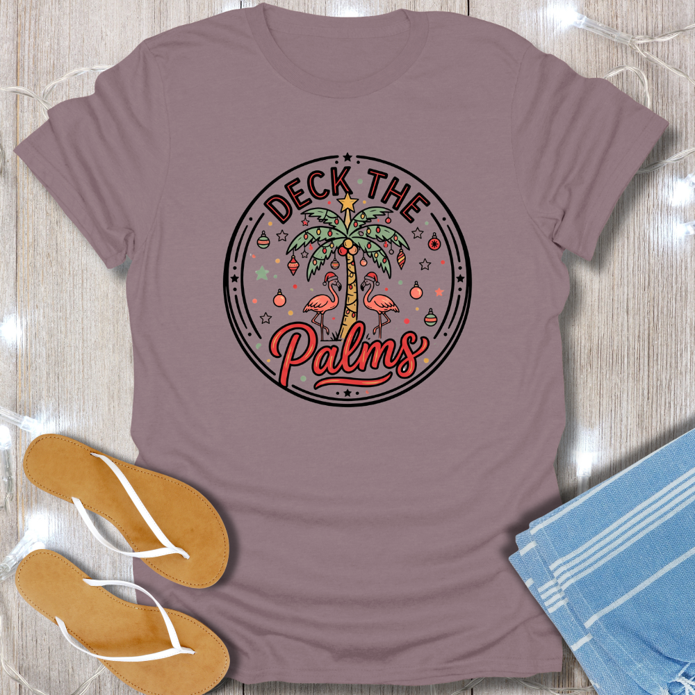DECK THE PALMS LOGO TEE