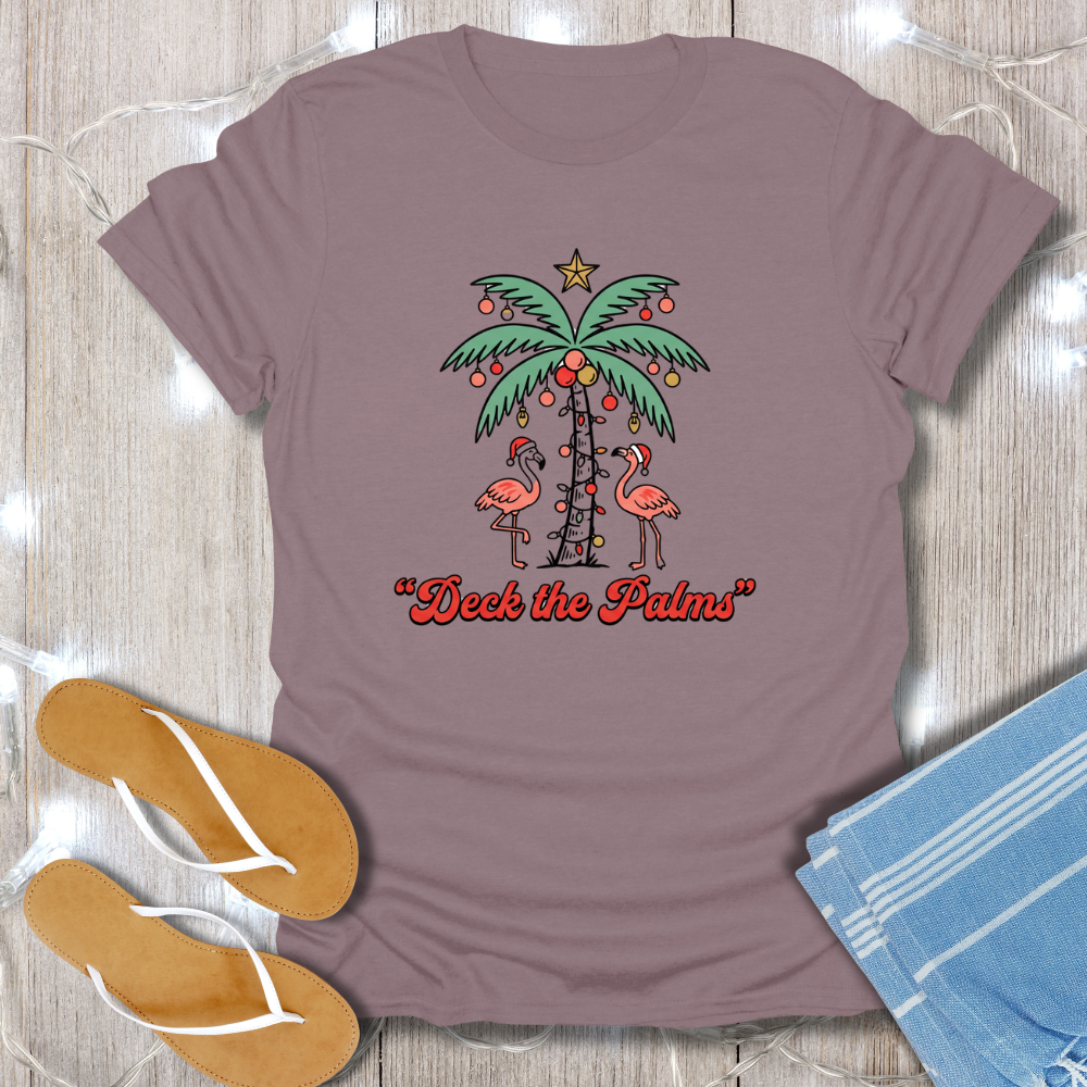 FESTIVE PALMS TEE