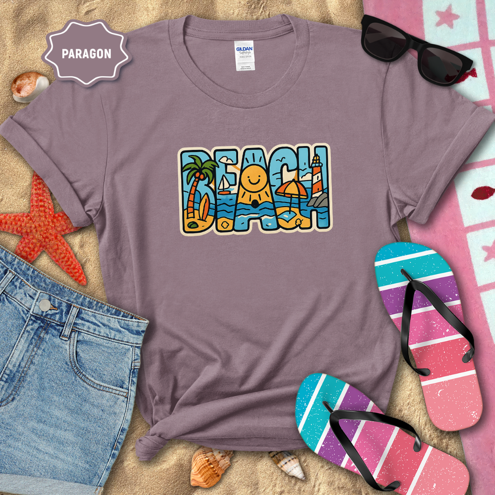 BEACH BLOCK DOODLE TEE