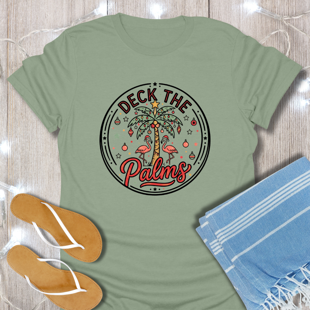 DECK THE PALMS LOGO TEE