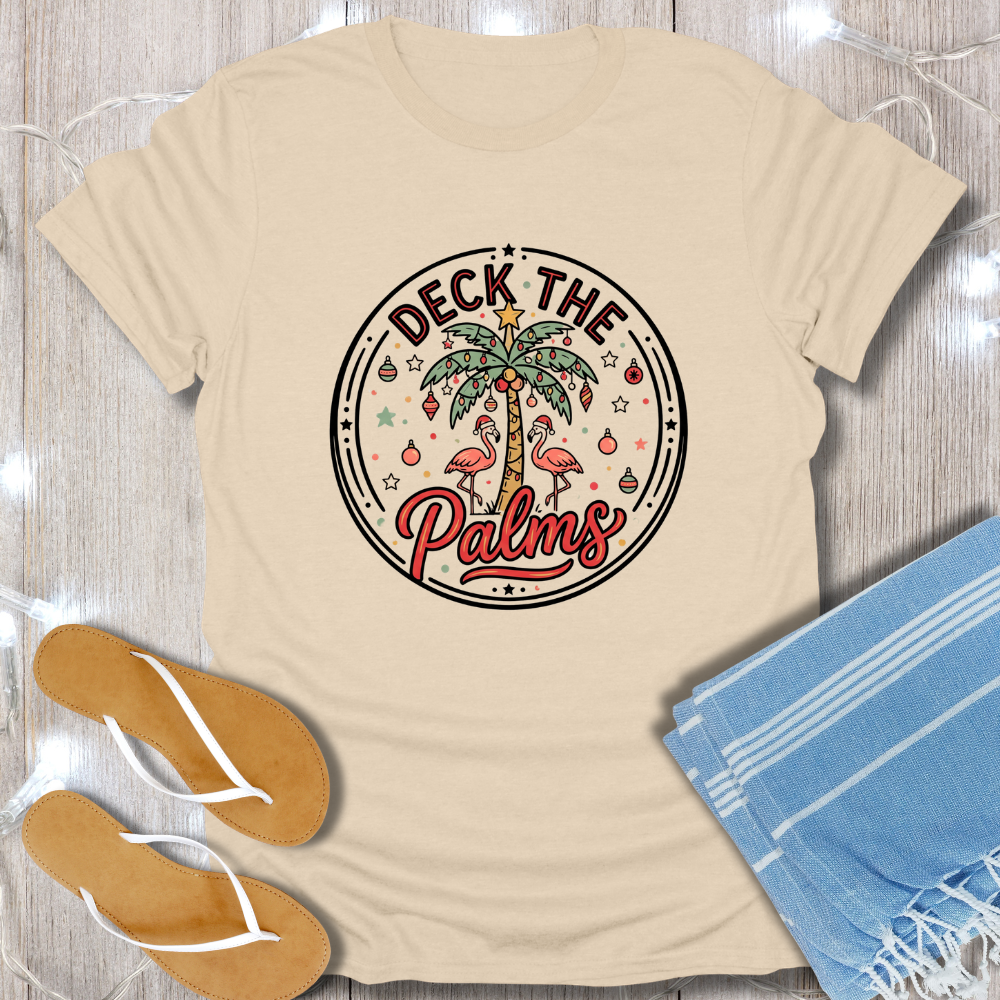 DECK THE PALMS LOGO TEE